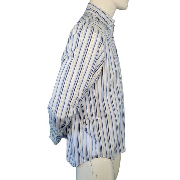 Ted Baker Men's Striped Evening Shirt (Size 4) - Picture 3 of 7
